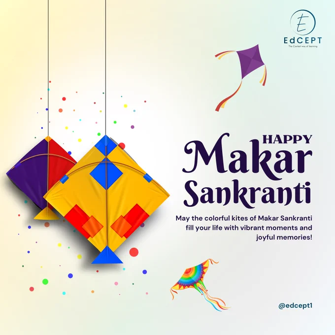 🎉🌞 Soaring kites, sweet delights, and joyous vibes – Edcept wishes you a very Happy Makar Sankranti! 🪁✨
Let’s celebrate the harvest season with gratitude and togetherness. 🌾💛









#HappyMakarSankranti #MakarSankranti2025 #FestiveVibes #HarvestFestival #KiteFlying #EdceptCelebrates #CulturalHeritage #IndianFestivals #GratitudeSeason #TraditionsAlive #FestivalOfKites #SweetMemories #SesameAndJaggery #HarvestJoy #WinterFestivals #FestivalMood #TogetherWeCelebrate #CulturalFestivities #JoyAndProsperity #FestivalSeason #CelebratingTraditions #HappyFestivals #FamilyCelebrations #HarvestHappiness #EdceptCommunity
