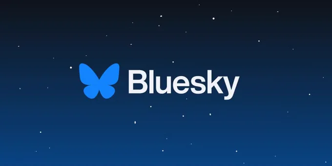 Le logo du réseau social BlueSky