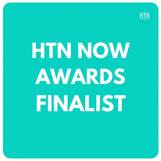 Text reads: HTN Now Awards Finalist