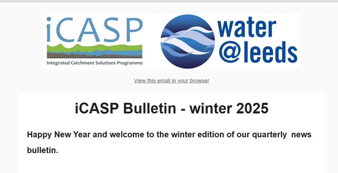 front of newsletter with logos