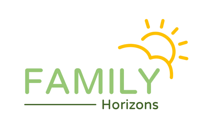 Family Horizons logo with sunshine on the horizon