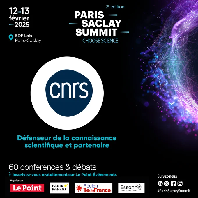 visuel Paris-Saclay Summit CNRS