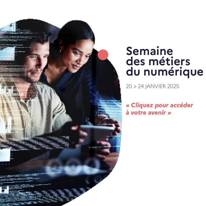 C'est parti pour la 7e édition de la Semaine des Métiers du Numérique, du 20 au 24 janvier 2025 en Pays de la Loire, avec France Travail et ses partenaires !