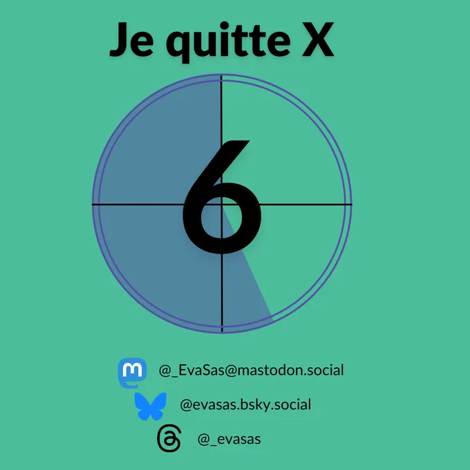 Je quitte X