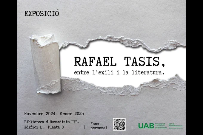 Cartell de l'exposició de Rafael Tasis
