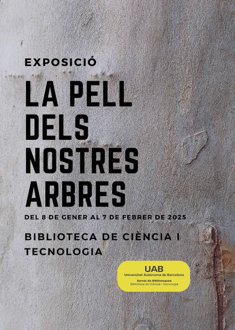 Cartell de l'exposició de La pell dels nostres arbres