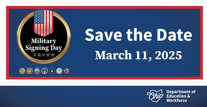 Military Signing Day for high school students | Save the Date: March 11, 2025