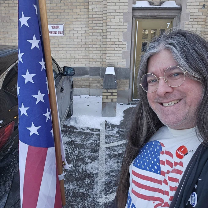 CRZ's selfie from Ward 2, Precinct 5 where he was voter #324