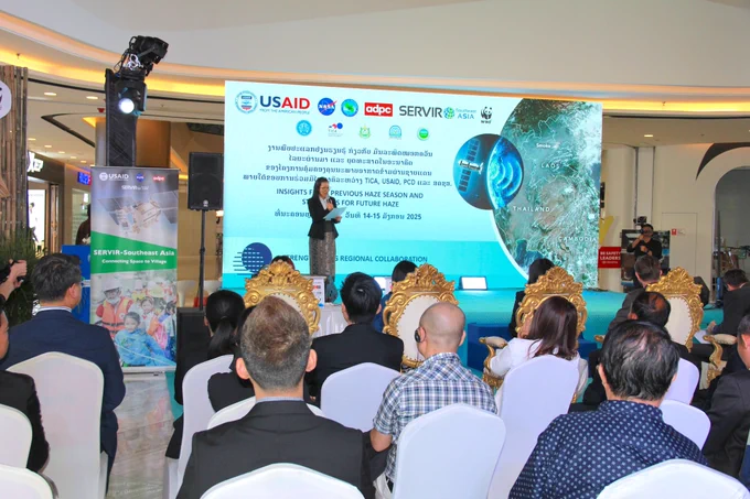 SERVIR Southeast Asia (SERVIR SEA) Learning Exchange and Public Event, organized in Vientiane, Lao PDR under the Trilateral Transboundary Air Quality Management Project – a partnership among USAID, the Thailand International Cooperation Agency (TICA), and the Natural Resources and Environment Statistic and Research Institute (NRERI) of the Laos Ministry of Natural Resources and Environment (MONRE). This event is also co-organized by the USAID Mekong for the Future implemented by WWF.