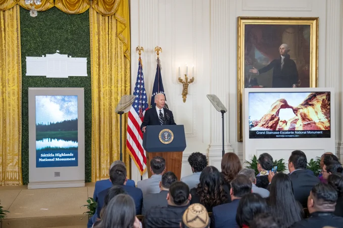 President Biden delivers remarks on the Administration's historic conservation legacy.