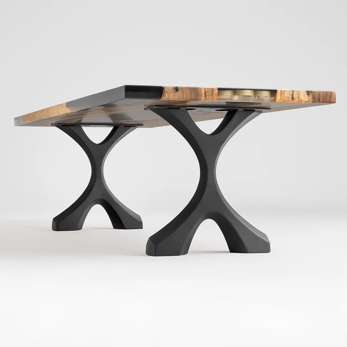 Our steel legs are durably built in an all-weather black finish coat to withstand the elements beautifully.