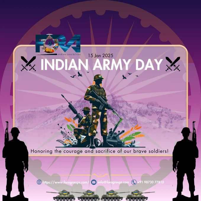 Honoring the bravery and dedication of the Indian Army on Army Day.