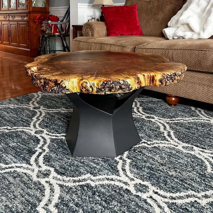106G Namu coffee table base for exceptional durability.