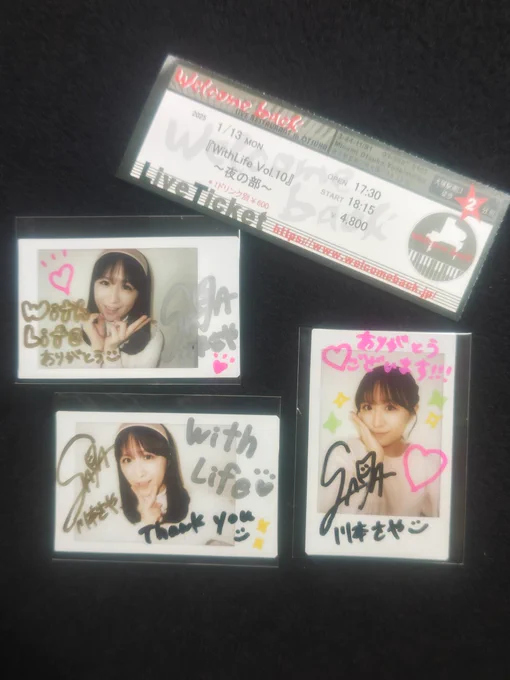 歌っていても、話していても、チェキでも、
いつも素敵な笑顔をありがとう☺️