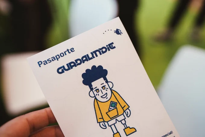 Guadalindie's Passport that attendees could fill with signatures from the devs to obtain some exclusive merch