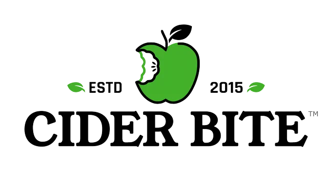 Best Cider House Logo for Cider Bite ESTD 2015 green apple logo