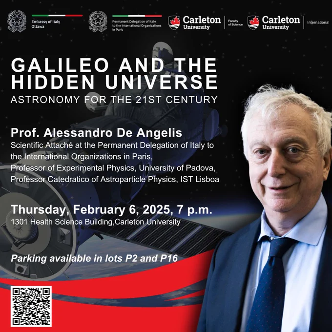 Sponsored by:
🇮🇹 Embassy of Italy in Ottawa
🇮🇹 Permanent Delegation of Italy to International Organizations in Paris
🌍 Carleton University Research and International
🔬 Carleton Faculty of Science
