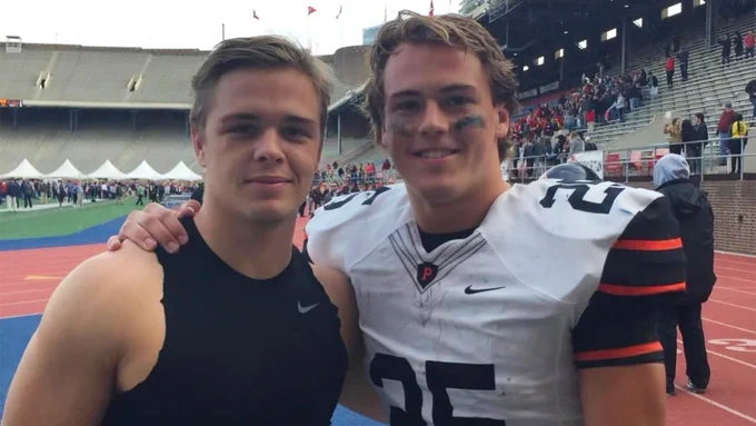 Tiger Bech and Ryan Quigley at Franklin Field