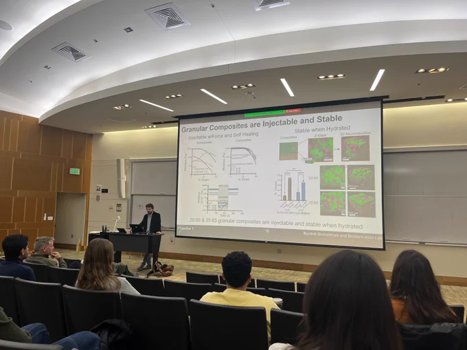 Dr. Nikolas Di Caprio presenting thesis defense, CU Boulder