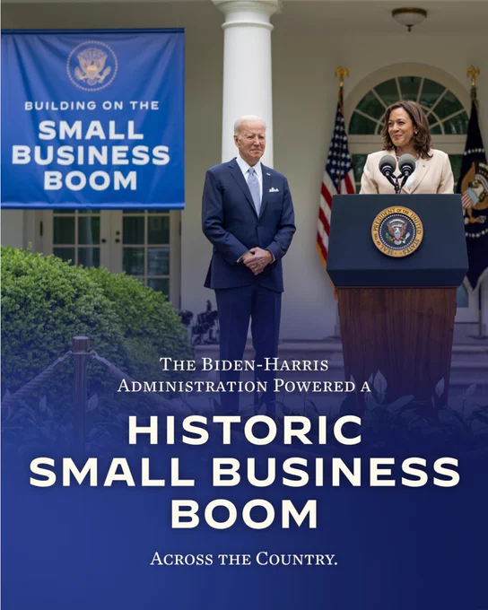 The Biden-Harris Administration powered a historic small business boom across the country.
