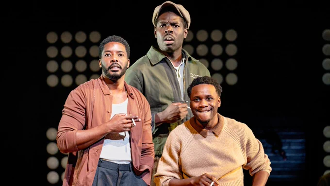Solomon Israel, Gilbert Kyem Jnr and Tobi Bakare in The Lonely Londoners