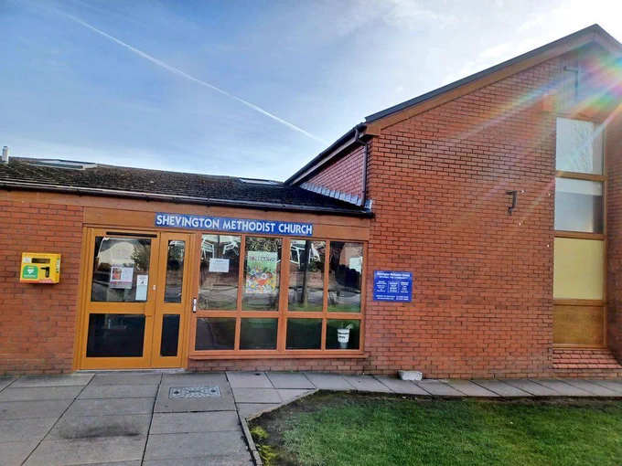 Shevington Methodist Church on a sunny day