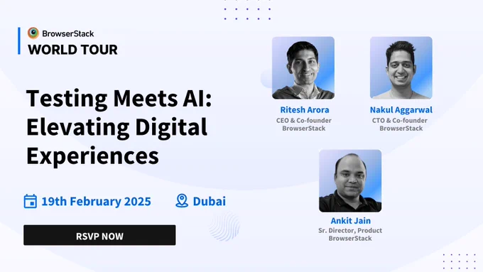 Testing meets AI BrowserStack conference in Dubai