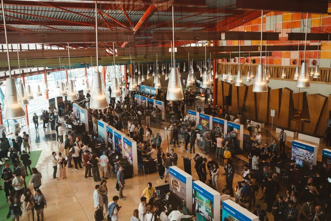 Imagen de los stands de Guadalindie 2024 desde las alturas