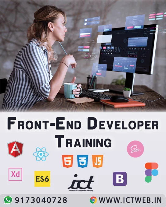 🚀 Ready to kickstart your career in web development? 🌐
Join ICT’s Front-End Web Developer Course and unlock the skills to build stunning, interactive websites! 💻✨ 
Whether you're a beginner or looking to upgrade your skills, our hands-on training will equip you with everything you need to succeed.
🔹 What you'll learn: 
✅ HTML, CSS, SASS, JavaScript 
✅ Figma, Adobe XD, Photoshop
✅ Responsive Web Design 
✅ UX/UI Design Principles 
✅ Version Control with Git 
✅ React JS, Angular JS
✅ Working with Front-End Frameworks
🔥 Why choose ICT? 
✅ Experienced instructors 
✅ Real-world projects 
✅ Flexible learning options 
✅ Certification upon completion
Don't miss out on this opportunity to level up your web development skills! 🎓🚀
👉 Enroll Today & Code Your Future!
💻 By: Institute of Computer Training – ICT (South Bopal, Ahmedabad)
💻 Mode: Classroom & Online
📞 Contact us at 9173040728 or DM us for more info!
🌐 Visit: https://ictweb.in/
Sign up today and start your journey
