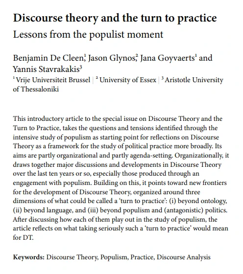 Article title and abstract