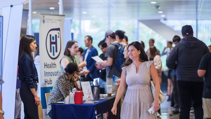 The new health hub will build on the university's track record of supporting research commercialization including events such as AcceleratorFest (pictured above), held in September 2024