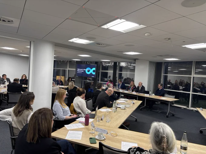 A photo from the Digital Inclusion APPG roundtable featuring all the attendees