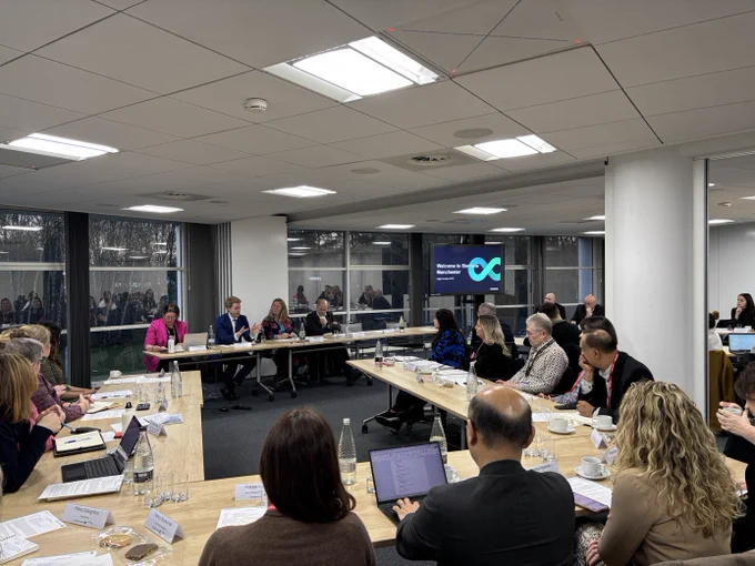 A photo from the Digital Inclusion APPG roundtable featuring all the attendees