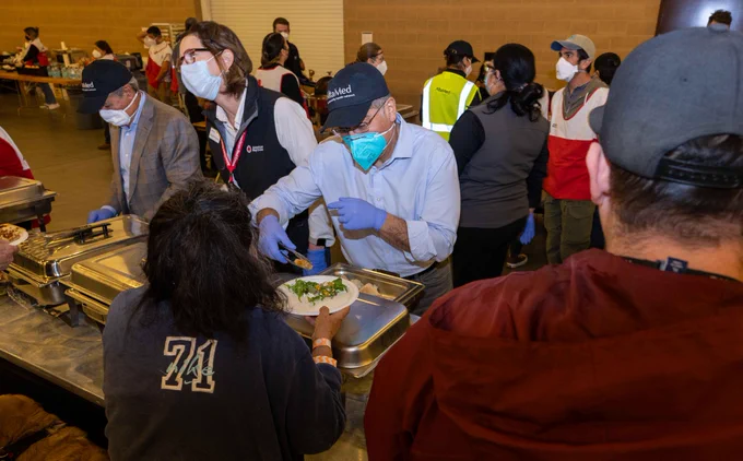 Secretary Becerra volunteering in Southern California