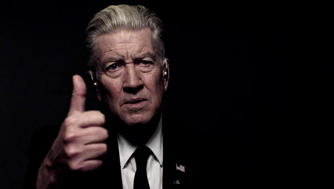 David Lynch as FBI Director Gordon Cole gives a thumbs up in Twin Peaks.
