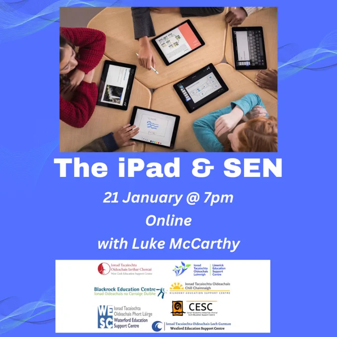 Poster of the iPad and SEN workshop.
