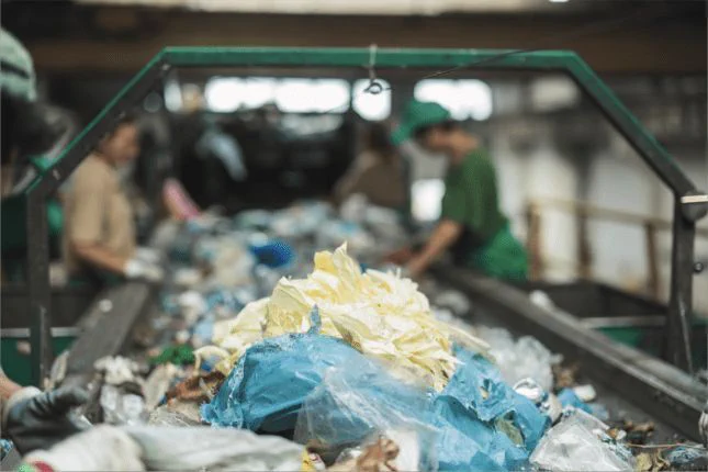 Sustainable Waste Management: Sorting Plastic Waste at Recycling Centers for Environmental Preservation and Resource Recovery, courtesy of MAD.vertise/Shutterstock.com.