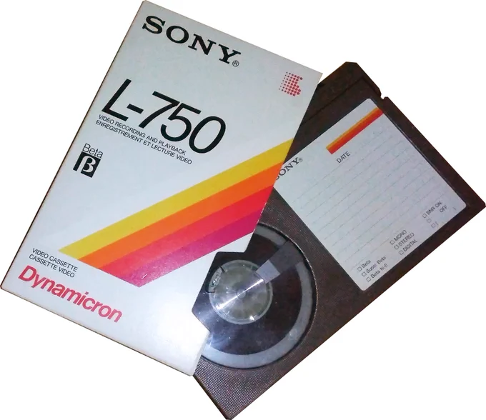 a Betamax tape.
