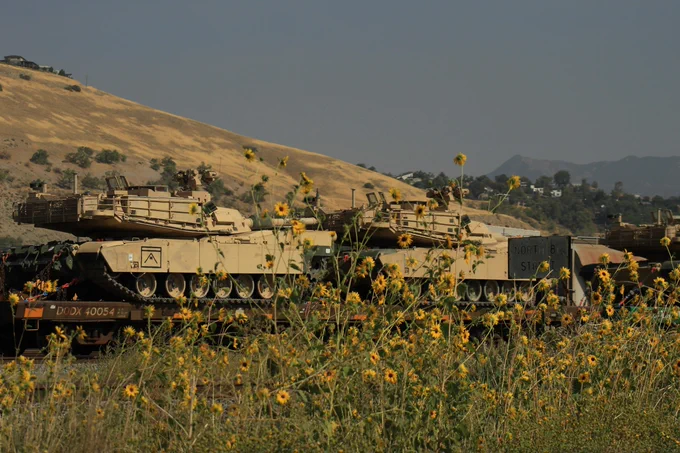 a tank in a field of flowers
Image: Danny Burke, Unsplash