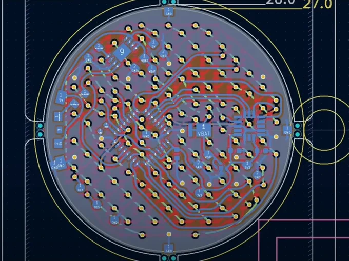 Very dense and tricky to route charlieplexing - cool, cool. The via minimization trick, though? Straight out of Factorio. Hyper-optimize a tileable element then massively scale it up to reap a vast reward.
Also changes the design problem from something infinite where you don't know where to start to a fixed tiled starting point!