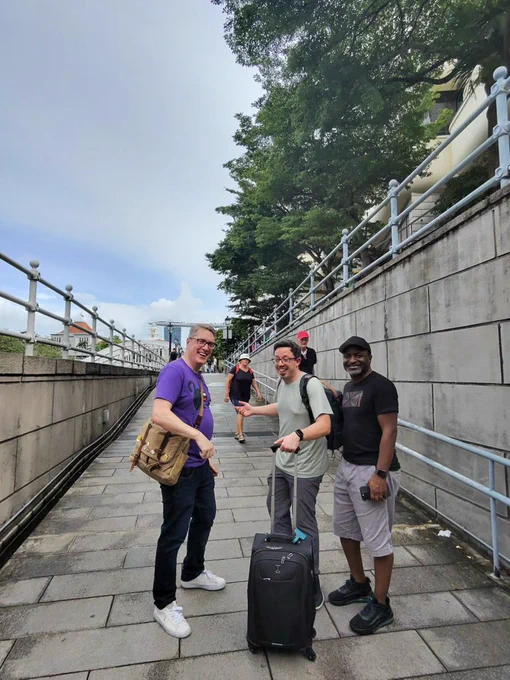 Candid click of Charlie, Paul and Vince!