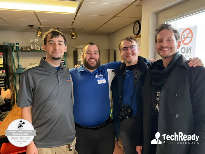 PHOTOS: 🎉 A huge THANK YOU to Jim Shuster and the team at Punxsutawney Beef for trusting TechReady Professionals to support the celebration of this iconic business revival! 🥩✨

#PunxsutawneyBeef #TechReady #SupportLocal #PunxsyStrong #SmallTownRevival #PunxsyBeefIsBack