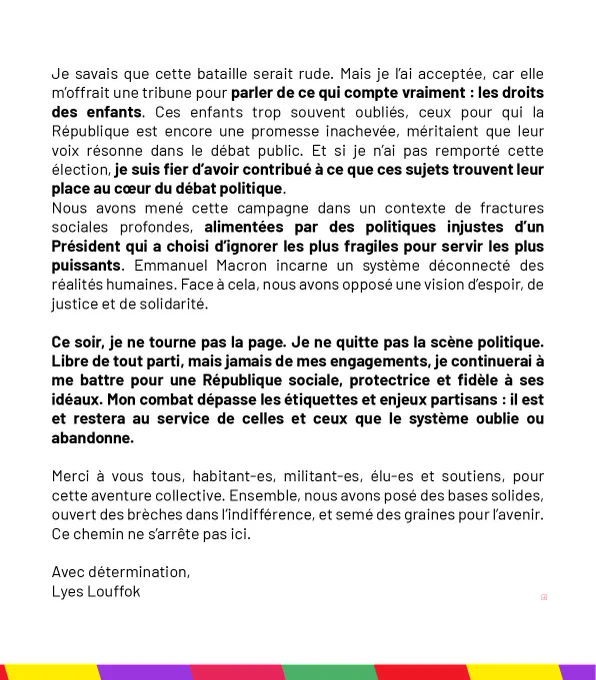 Partie 2 du communiqué