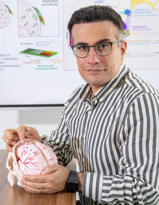 A picture of Professor Hadi Heidari of the James Watt School of Engineering.