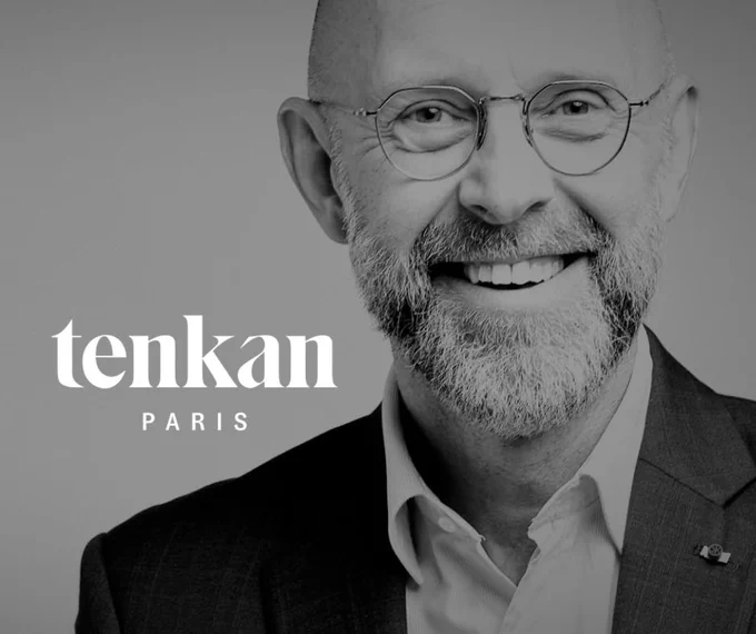 Portrait de Frédéric Fougerat, et logo de Tenkan Paris.
« Je n’abandonne pas Twitter X, pour ne pas abandonner mes communautés.» Frédéric Fougerat, président de Tenkan Paris.