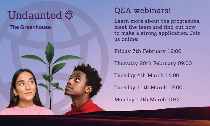 Learn more about the programme, meet the team and find out how to make a strong application. Join us online:

Friday 7th February 12:00

Thursday 20th February 09:00

Tuesday 4th March 16:00

Tuesday 11th March 12:00

Monday 17th March 10:00