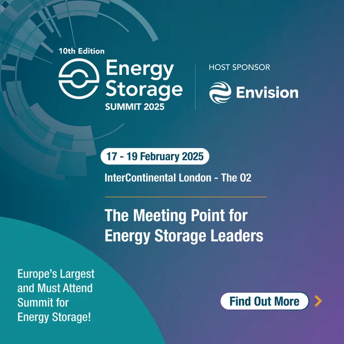 The 10th annual Energy Storage Summit 2025. Europe's largest and must-attend summit for energy storage! The meeting point for energy leaders. 17-19 February, the InterContinental London