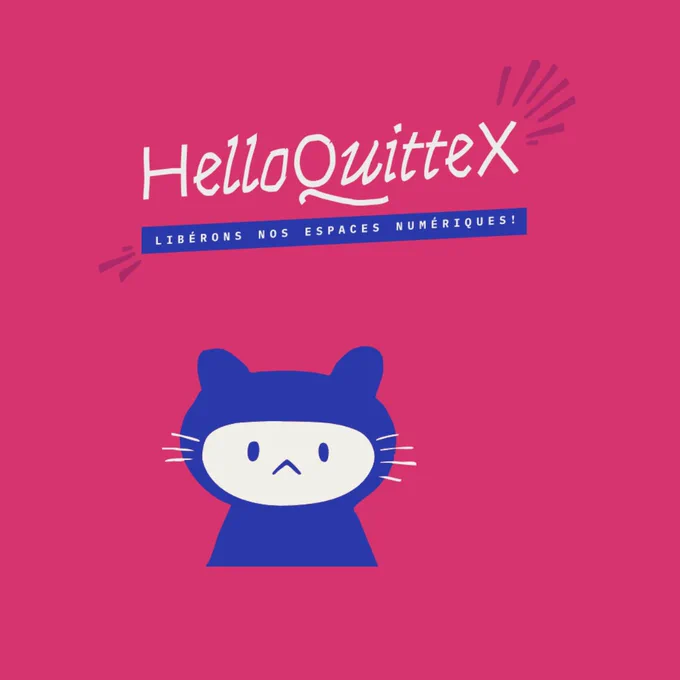 Logo de l'initiative HelloQuittex
"Libérons nos espaces numériques"