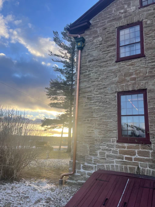 Sunset at the John Brown House, January 2025.
