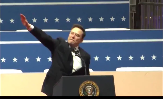 Musk macht den Hitlergruß, 20.01.2025